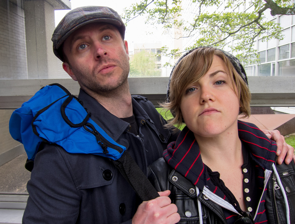 Chris Hardwick and Hannah Hart
